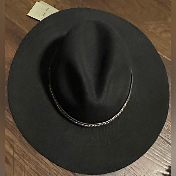 RARE ALL SAINTS NWT Long Brim Fedora Hat display picture 3